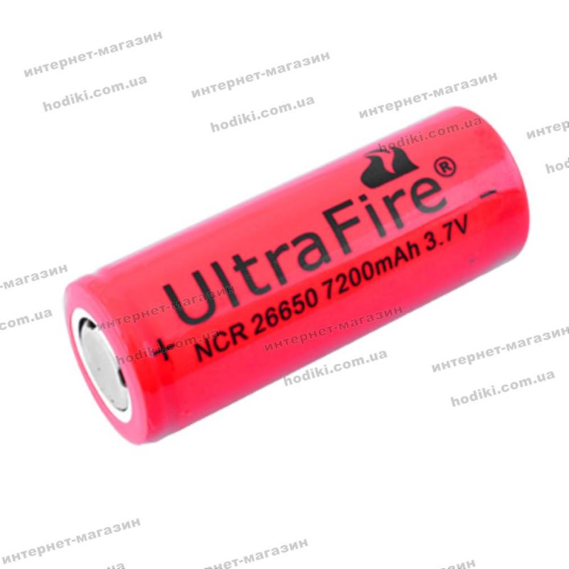 Аккумулятор Ultra Fire, 26650-7200mAh (код 12831)