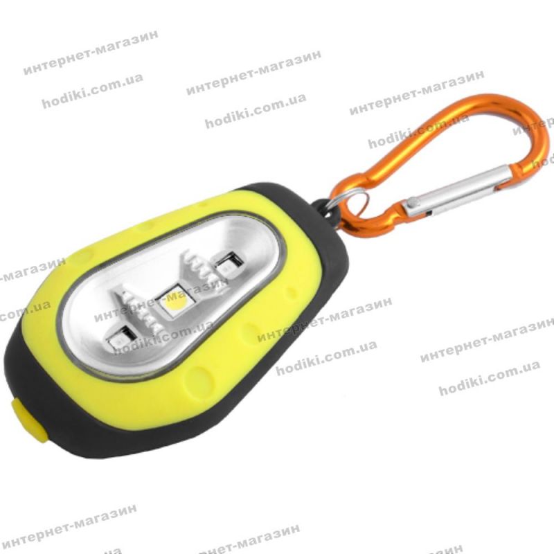 Ліхтар Брелок 5821-1COB(білий)+2LED(червоний), магніт, 2xCR2032 (код 12839)