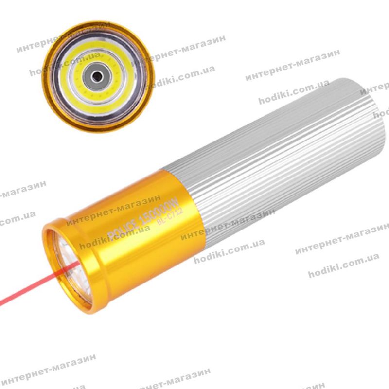 Фонарь Police C712-COB+LASER, 3хААA (код 12907)
