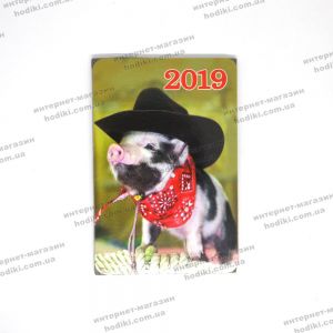 Магниты символ 2019г/разные картинки 9*6см (20шт/уп) (код 14892)