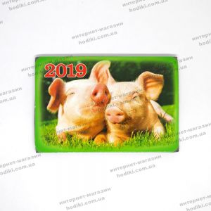 Магниты символ 2019г/разные картинки 9*6см (20шт/уп) (код 14892)