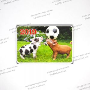 Магниты символ 2019г/разные картинки 9*6см (20шт/уп) (код 14892)