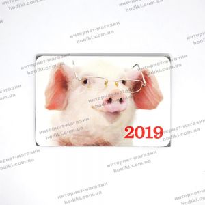 Магниты символ 2019г/разные картинки 9*6см (20шт/уп) (код 14892)