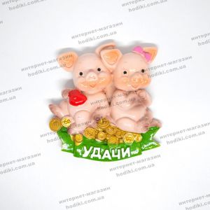 Магниты "символ 2019 года Свинья" 16-10 (12шт/уп) (код 14902)