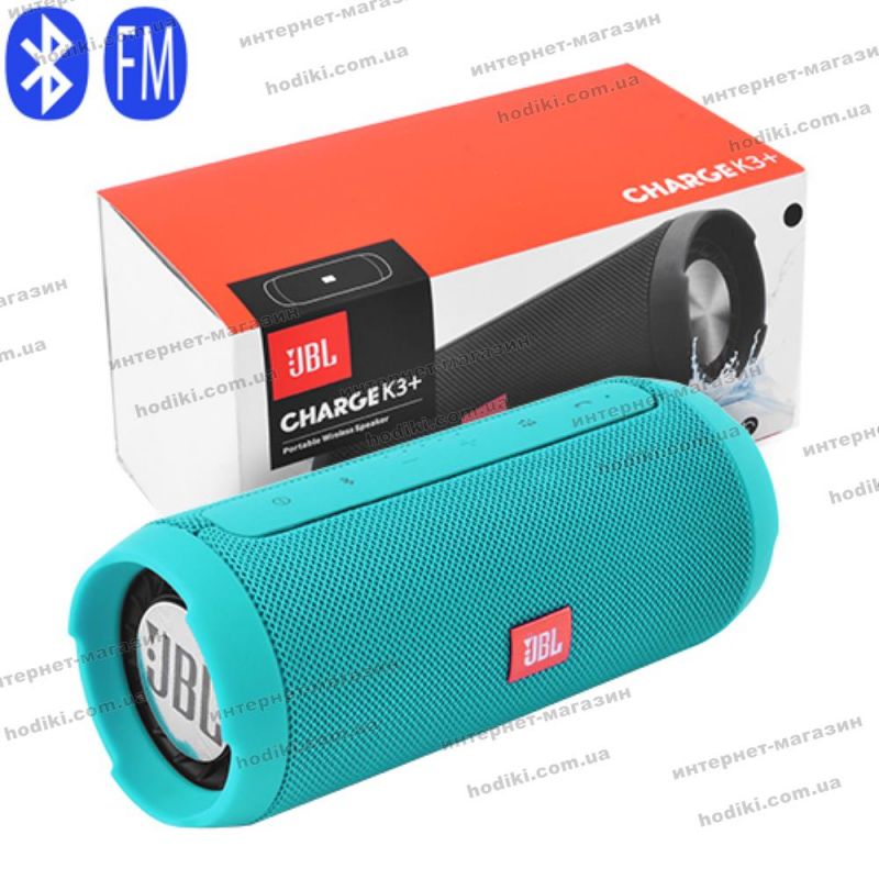 Bluetooth-колонка JBL CHARGE 3+, c функцией PowerBank, радио, speakerphone (код 16356)