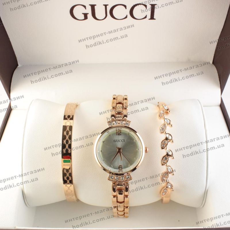 Наручные часы в подарочной коробке Gucci (код 17496)