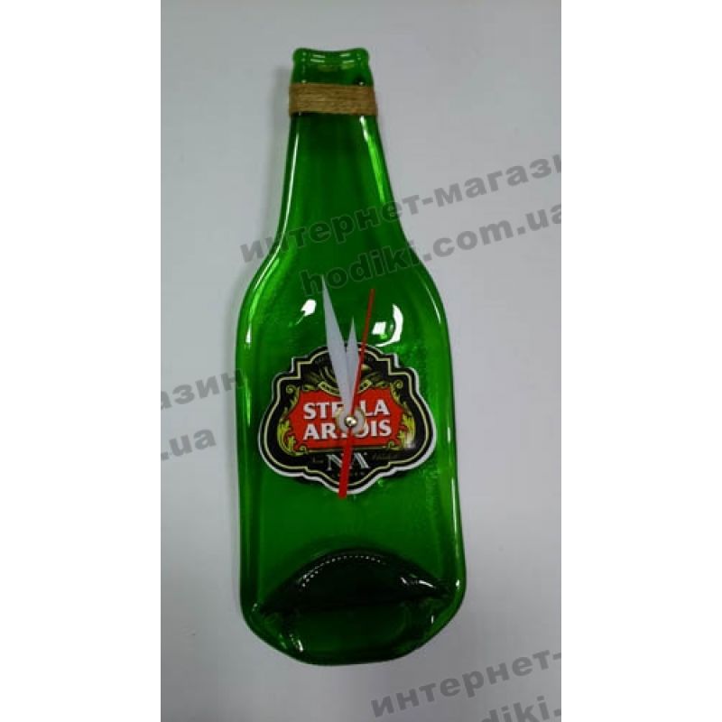 Настенные часы-бутылка "Stella Artois" (код 2419)