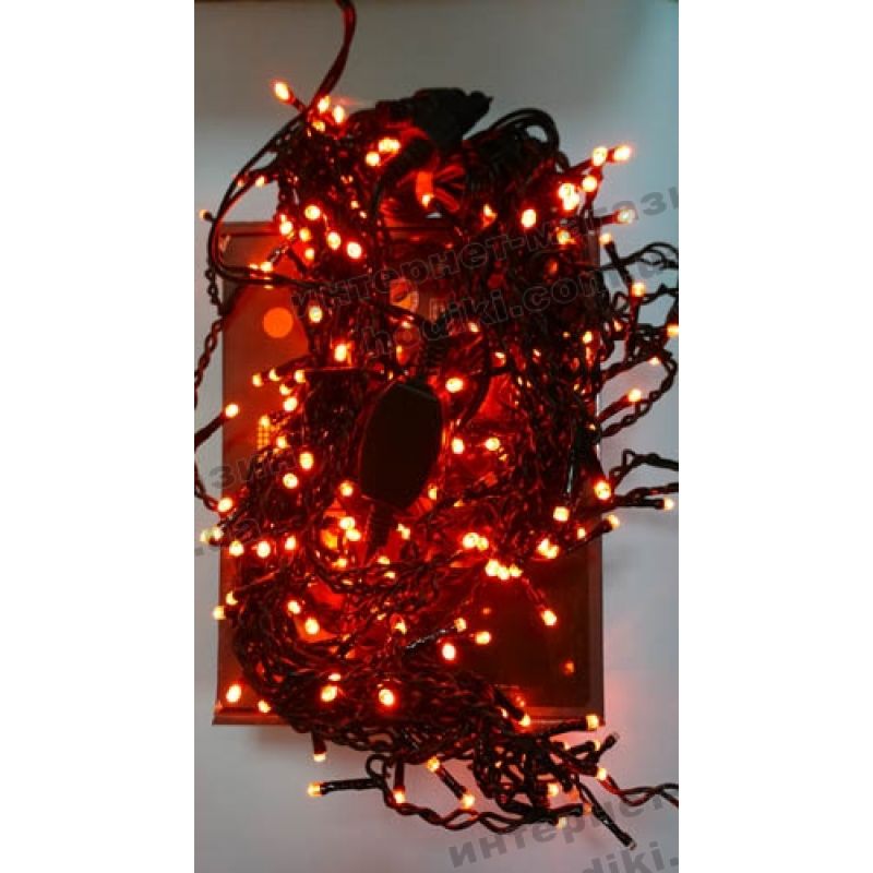 Гірлянда-штора LED 228 2в1 червона (код 2505)
