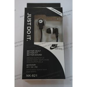 Навушники вакуумні Nike NK-821 black (код 4937)