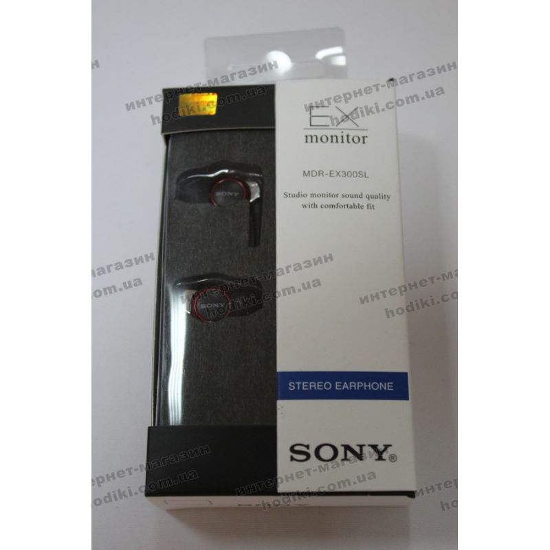 Наушники вакуумные Sony MDR-EX300SL red (код 4917)