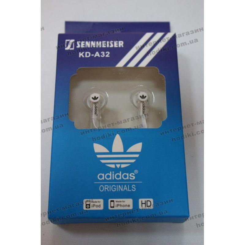 Наушники вакуумные Sennheiser adidas KD-A32 white (код 4961)