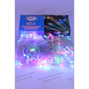 Гирлянда 200 led разноцветная силиконовый шнур (код 6375)